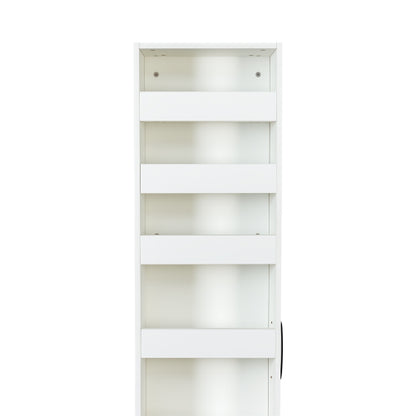 7 Tier Slim Pull Out Storage Shelf Narrow Gap Organizer For Kitchen Living Room