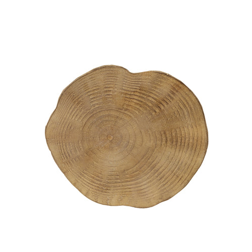 Outdoor 14.25inch MGO Side Table, Hand-Painted Wood Stump