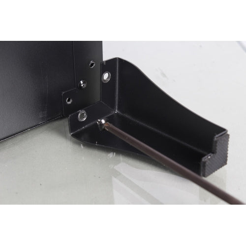 24 inch three sided glass electric fireplace with feet