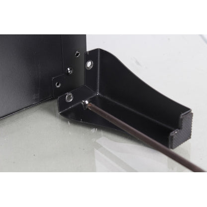 24 inch three sided glass electric fireplace with feet