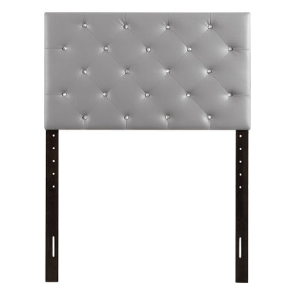 Stylish Casual Twin Headboard In Light Grey