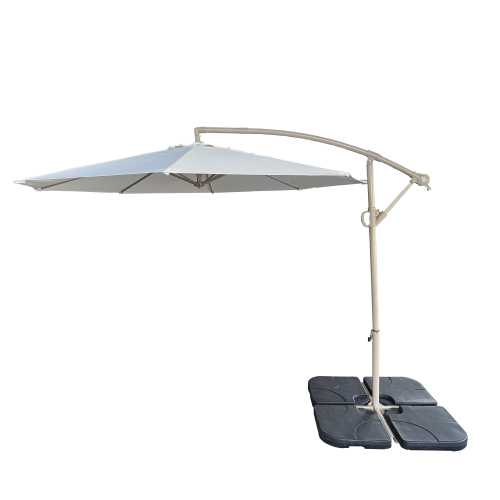without Plastic base -10ft Offset Patio Umbrella