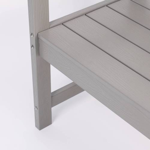 Minimalist Light Gray bench Environmentally friendly and recyclable, suitable for both indoor and outdoor use. Just wipe it clean when it gets dirty