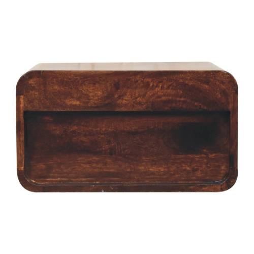 California Walnut Wall-Mounted Nightstand
