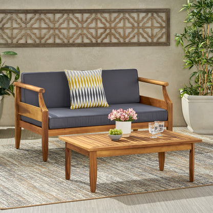 ASTON Outdoor 4 Seater Chat Set with Cushions_LOVESEAT & COFFEE TABLE &CLUB CHAIR