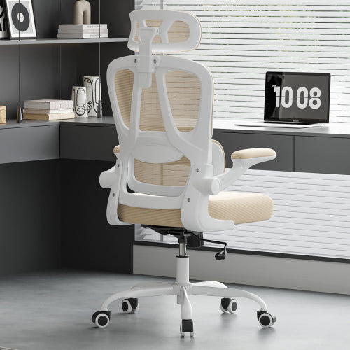 Ergonomic Office Chair, Desk Chair with Headrest and Lumbar Support, High Back Swivel Home Office Chair with Headrest for Home Office Bedroom, Gifts