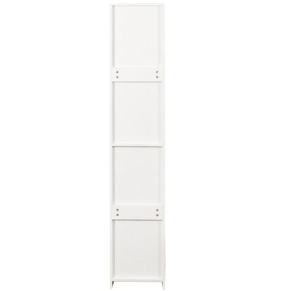 Kitchen Pantry Tall Cabinet with Pull-Out Multi-Tier Storage Shelf