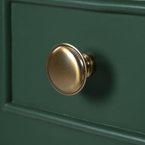 24" Forest Green Bathroom Vanity Cabinet with Ceramic Sink, 2 Drawers, 1 Soft-Close Door