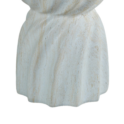 Cement Outdoor End Tables for Patio, GardenAccent Table Faux Terrazzo Accent Table, Modern Small Round Side Tablefor Outside, Tree Stump Garden Stool DrumTable indoor and Outdoor