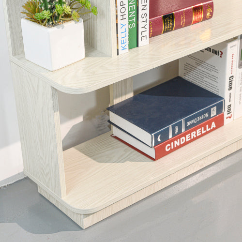 64.56 Inch 5-Tier Open MDF Bookshelf Free Combination Anti-Tip Design Multi-Color Household Display Shelf