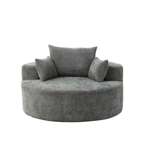 55 inch L Chenille Sponge Single Sleeper Chair, No Assembly