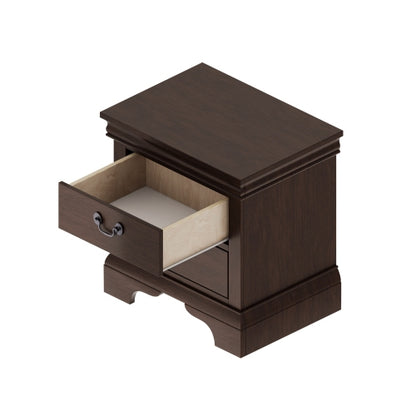 Classic 2-Drawer Solid Wood Nightstand