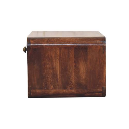 California Walnut Wall-Mounted Nightstand