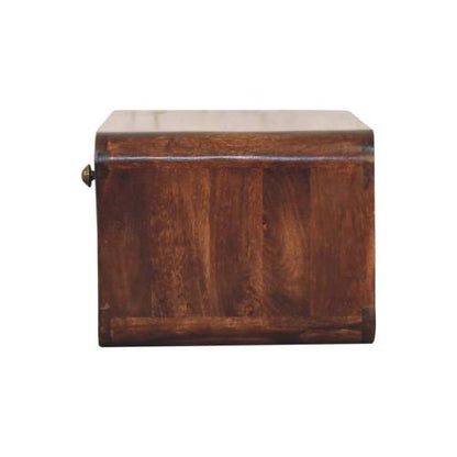 California Walnut Wall-Mounted Nightstand