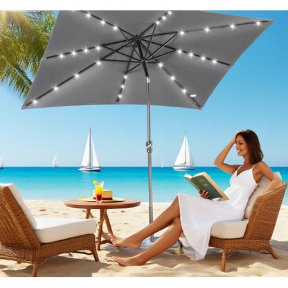 Sun Umbrella Solar Umbrella,Lighted Patio Umbrella