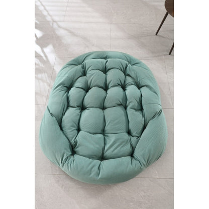 Outdoor Rocking Chair, Patio Oversized Wicker Egg Rocking Chair, Indoor & Outdoor Comfy Rocker Chair with Thick Cushion