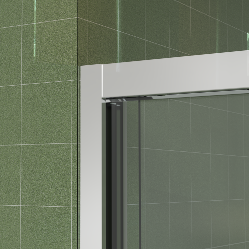 56-60"x70" Aluminum Frame Double Sliding Shower Door,Bypass Bathroom Sliding Door with Premium 5/16" (8mm) Clear Tempered Glass, Chrome Hardware Sliding Glass Shower Enclosure,Chrome Finished