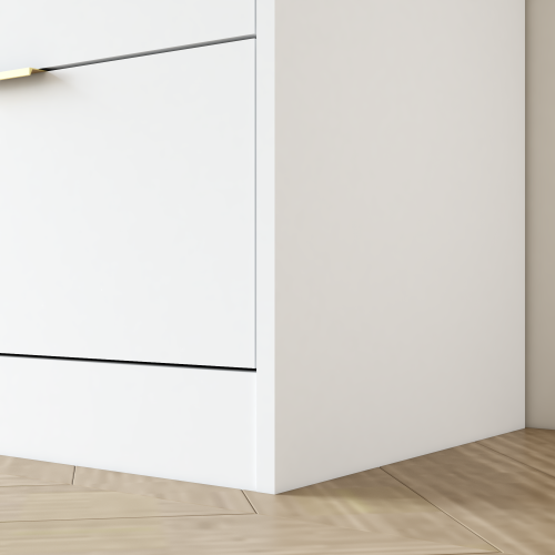 White 9 Drawer Dresser, 63" Large Deep Chest of Drawers, Wooden Dresser Storage Cabinet with 9 Drawers for Bedroom, Long Dressers for Living Room, Hallway