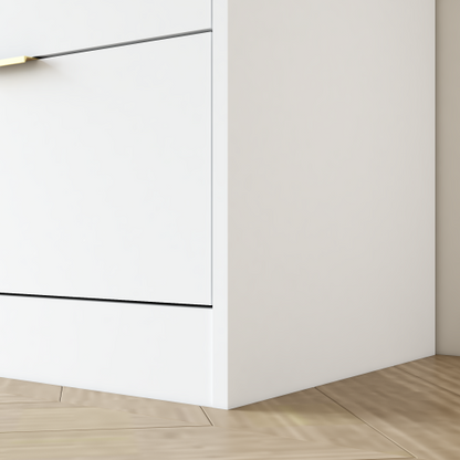 White 9 Drawer Dresser, 63" Large Deep Chest of Drawers, Wooden Dresser Storage Cabinet with 9 Drawers for Bedroom, Long Dressers for Living Room, Hallway