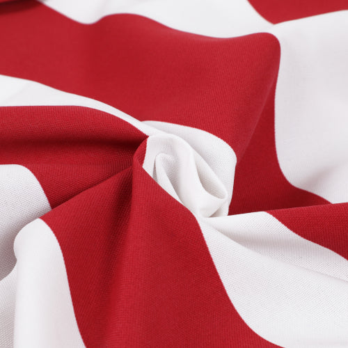 2PCS Set Outdoor Lounge Chair Cushion Replacement Patio Funiture Seat Cushion Chaise Lounge Cushion-Red/white