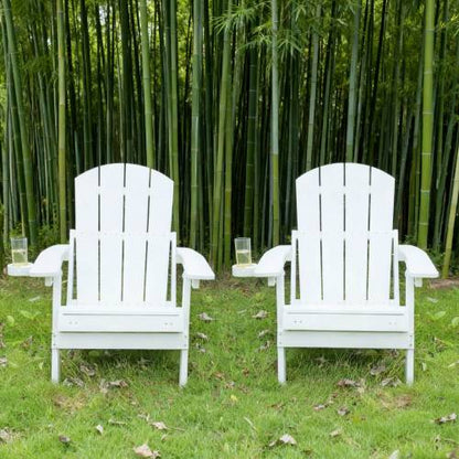2-Piece All-Season Outdoor Lounge Chairs Perfect For Patio Chats & Garden Leisure Gatherings