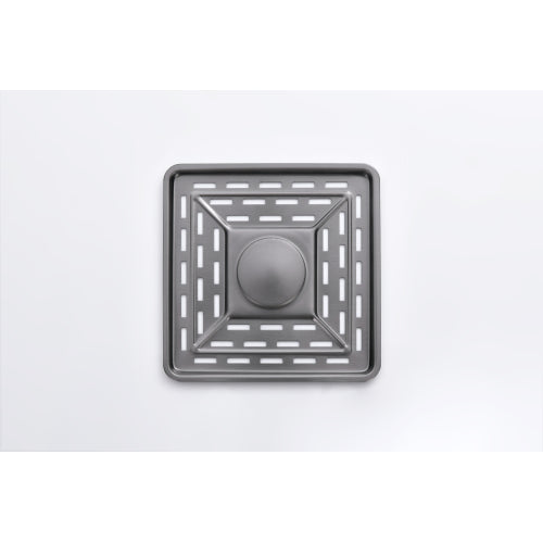 Waterfall Kitchen Sink, Stainless Steel Single Bowl in Black, Multifunctional Workstation with Flying-rain Faucet and Cutting Board, 30×18″ Stainless Steel Single Bowl Sink, LS-SSBL05