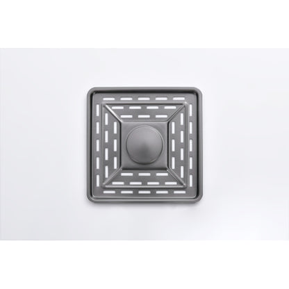 Waterfall Kitchen Sink, Stainless Steel Single Bowl in Black, Multifunctional Workstation with Flying-rain Faucet and Cutting Board, 30×18″ Stainless Steel Single Bowl Sink, LS-SSBL05