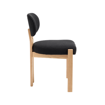 Wooden Dining Chairs Set of 2, Modern Fabric Upholstered Dining Room Chair Kitchen Chairs, Farmhouse Dinner Chair for Kitchen Dining Room