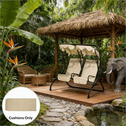 Set of 2 Replacement Cushions,Outdoor Porch Swing Cushions