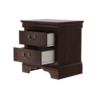 Classic 2-Drawer Solid Wood Nightstand