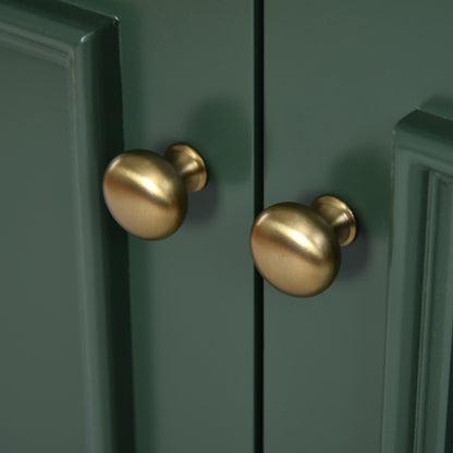 24'' Bathroom Vanity with Ceramic Sink Combo, Modern Freestanding Storage Cabinet with Silver Handles, Soft Closing Doors