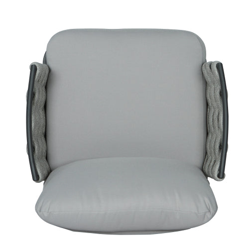 Mariano Steel Club Chair Set of 2, Grey