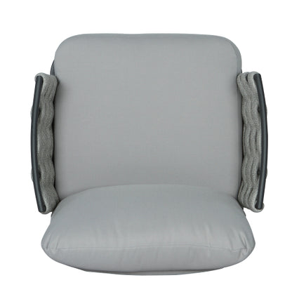 Mariano Steel Club Chair Set of 2, Grey