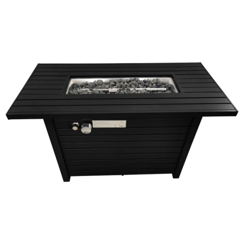 24  H Steel Propane Outdoor Fire Pit Table With Lid - CM-1124