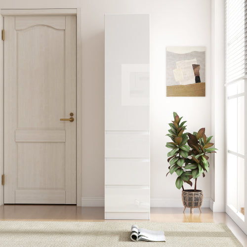 Kitchen Pantry Storage Cabinet with Doors, Shelves and Drawers