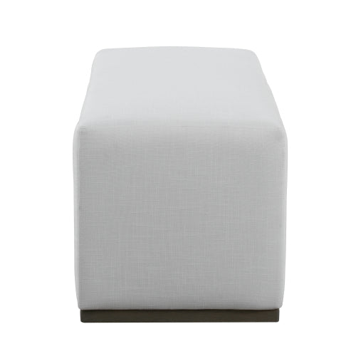 Modern Ottoman Footstool Upholstered Accent Stool for Living Room Bedroom