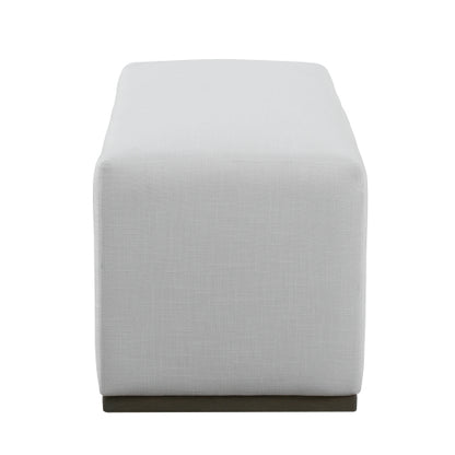 Modern Ottoman Footstool Upholstered Accent Stool for Living Room Bedroom