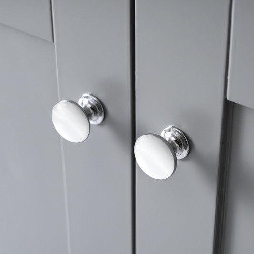 36 inch Shaker Style Free-Standing Bathroom Vanity Cabinet with Ceramic Sink, 4 Soft-close Drawers and 2 Soft-close doors