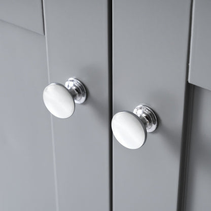 36 inch Shaker Style Free-Standing Bathroom Vanity Cabinet with Ceramic Sink, 4 Soft-close Drawers and 2 Soft-close doors