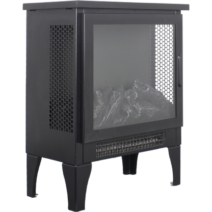 17 inch Freestanding Electric Fireplace Stove heater with 3D Flame effect