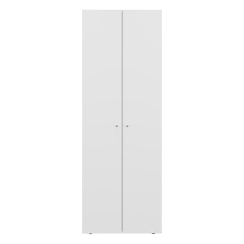 Armoire 66.9" H, 2 Doors, 4 Shelves, White - Bedroom