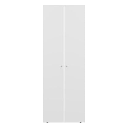 Armoire 66.9" H, 2 Doors, 4 Shelves, White - Bedroom