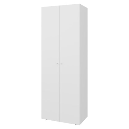 Armoire 66.9" H, 2 Doors, 2 Shelves, White - Bedroom