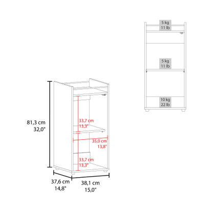 Minibar Cabinet 2 Doors, Open Shelf And Compact Design, Modern Bar Storage, Black