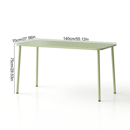 Sella long table (green) outdoor dining table villa courtyard balcony table outdoor leisure table simple garden waterproof table