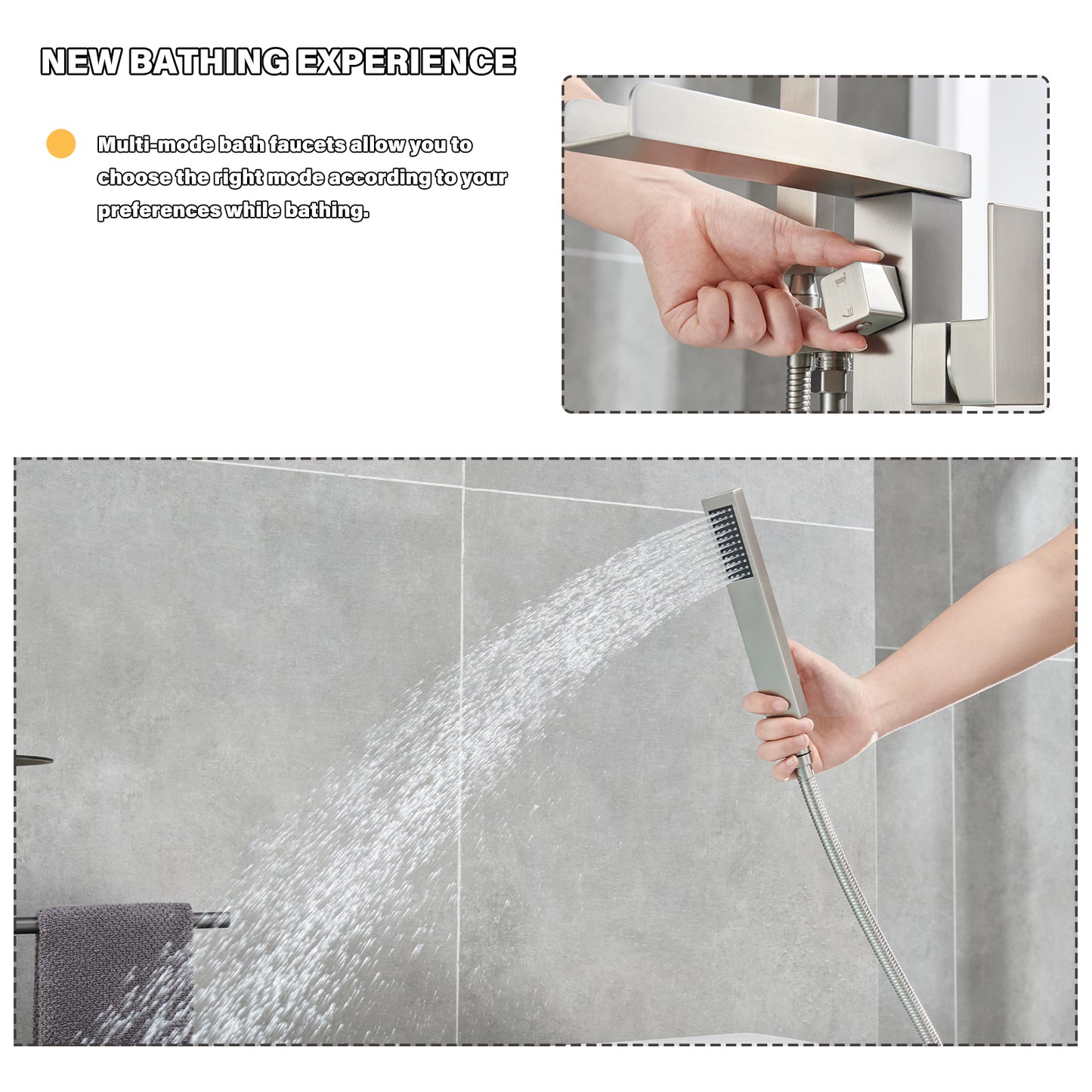 Single-Handle Free Standing Claw Foot Freestanding Tub Faucet with Handheld Shower in Chrome