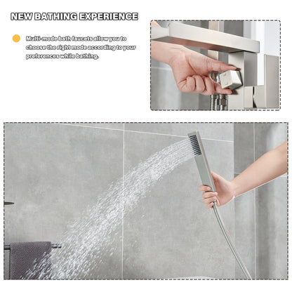 Single-Handle Free Standing Claw Foot Freestanding Tub Faucet with Handheld Shower in Chrome
