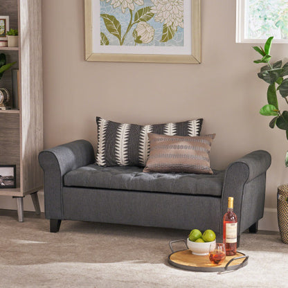 ARMED STORAGE BENCH