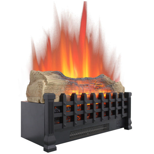 20 inch Electric Fireplace 3D Log set insert, Free Standing Fireplace Heater for Indoor