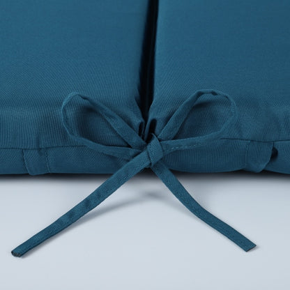 2PCS Set Outdoor Lounge Chair Cushion Replacement Patio Funiture Seat Cushion Chaise Lounge Cushion-lake blue